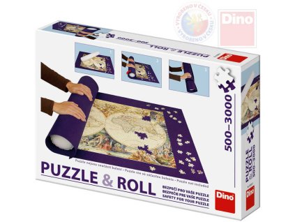 DINO Podložka na skládání a úschovu puzzle nová rolovací pro 500-3000 dílků