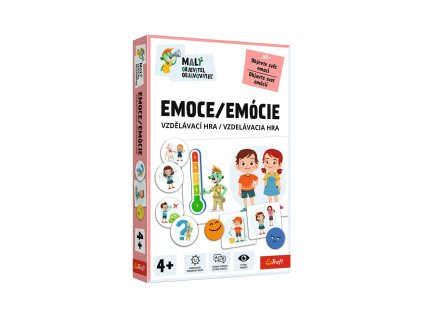 Malý objevitel Emoce vzdělávací společenská hra v krabici 19x29x4cm