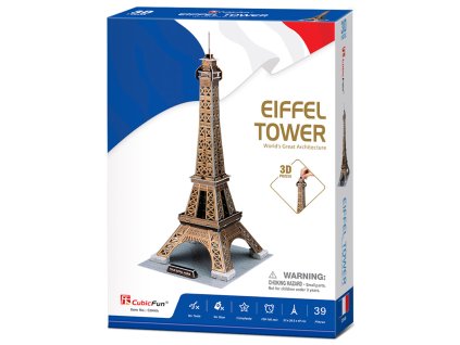 CubicFun - Puzzle 3D Eiffelova věž - 35 dílků