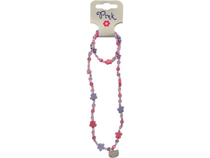PINK - Sada šperků s přívěskem KOČIČKA