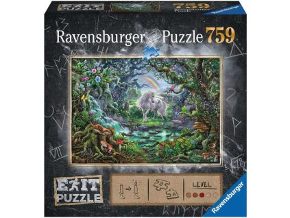 RAVENSBURGER Hra puzzle únikové Jednorožec 759 dílků 70x50cm skládačka 2v1