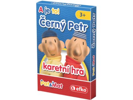 EFKO Hra karetní Černý Petr Pat a Mat *SPOLEČENSKÉ HRY*