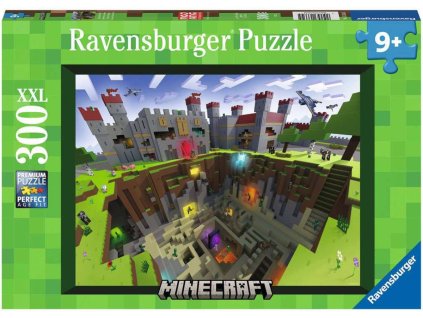 RAVENSBURGER Puzzle XXL Minecraft Cutaway 300 dílků 49x36cm