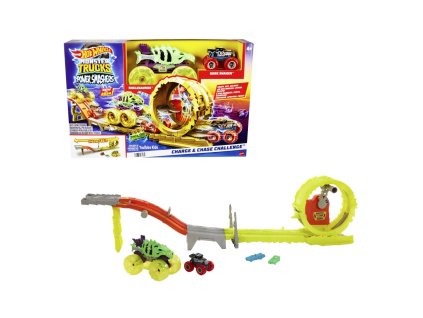 HW MONSTER TRUCKS POWER SMASHERS DRÁHA MASÍVNA DEŠTRUKCIA