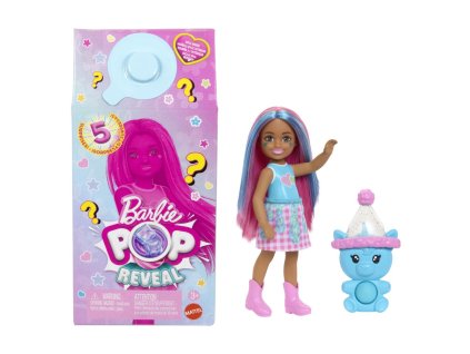 Barbie POP REVEAL Chelsea koktejlové prekvapenie asst