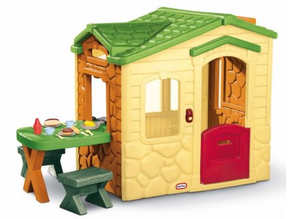 Domček s piknikovým stolíkom - Natural