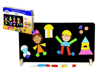 Magnetické puzzle děti v krabici 33x23x3,5cm