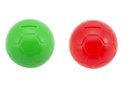 Pokladnička Míč Tango plast 11cm 2 barvy 12m+