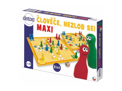 Člověče, nezlob se maxi 2v1 společenská hra v krabici 33,5x23x3,5cm