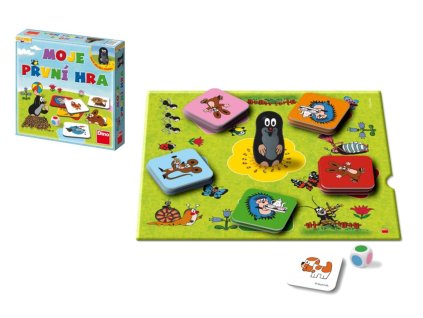 Moje první hra Krtek společenská hra v krabici 29x29x7cm