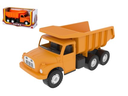 Auto Tatra 148 plast 30cm oranžová sklápěč v krabici