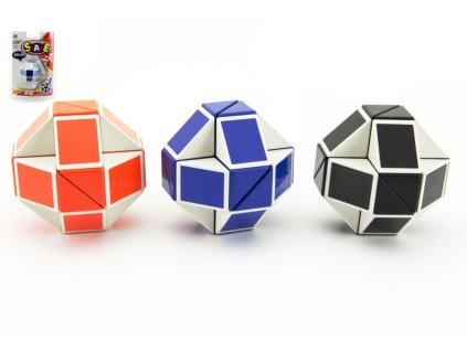 Hlavolam had plast mix barev na kartě 11x17x4cm