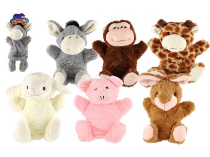Maňásek Zvířátko plyš 30cm 6 druhů 18m+
