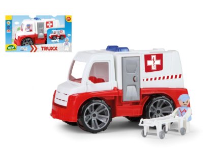 Auto Truxx sanitka plast 29cm s figurkou v krabici 39x22x16cm 24m+