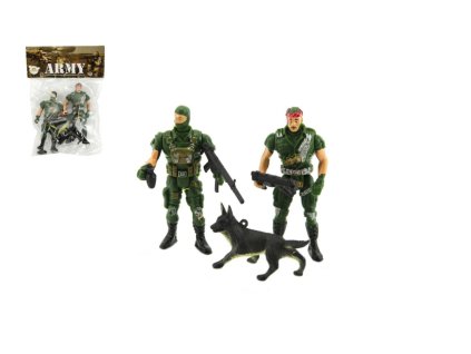 Sada vojáci s doplňky plast CZ design na kartě 11,5x16cm