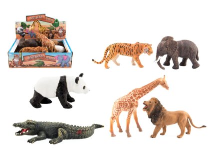 Zvířátko safari ZOO plast 11-17cm 6ks v boxu