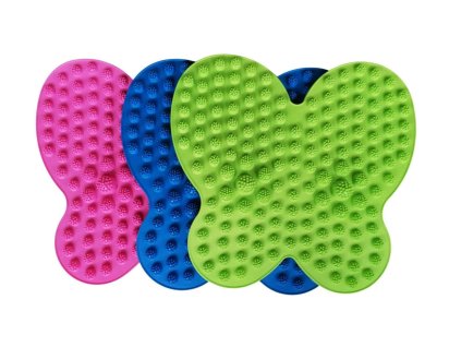 Podložka na masáž nohou plast 36x38cm 3 barvy v sáčku