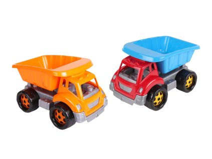 Auto stavební sklápěčka plast na volný chod 3 barvy 19x18x26cm 12m+