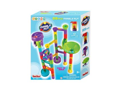 Kuličková dráha plast 55ks v krabici 27x35x8cm
