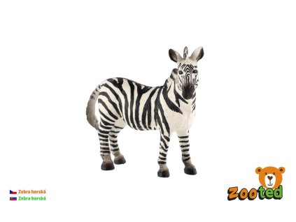 Zebra horská zooted plast 11cm