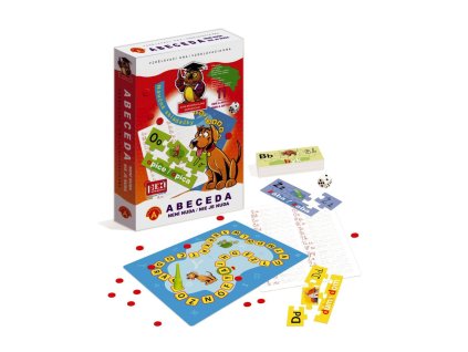 Abeceda není nuda společenská vzdělávací hra v krabici 19x29x4cm