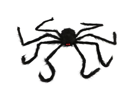 Pavouk velký plyš 125x8cm v sáčku 22x24x7cm