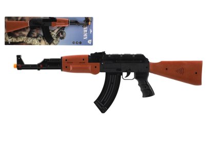 Samopal ARMY plast 62cm na baterie se zvukem se světlem na kartě