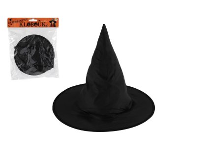 Klobouk čarodějnický skládací dětský 32cm v sáčku karneval