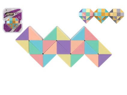 Hlavolam had plast 3 barvy v blistru 17x22cm