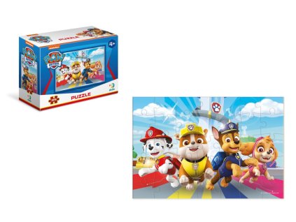 Minipuzzle Tlapková patrola/ Paw Patrol 35 dílků v krabičce 9x6,5x3cm