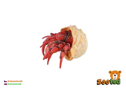 Krab poustevník zooted plast 7cm