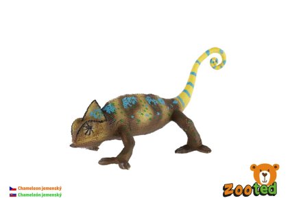 Chameleon jemenský zooted plast 18cm