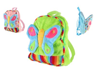 Batoh motýl plyš 23x28cm 3 barvy
