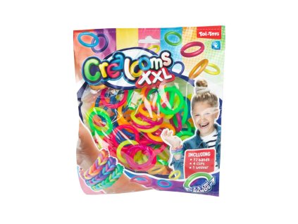 Udělej si svůj náramek - gumičky 72ks + náčiní + pletací stav na náramky v sáčku