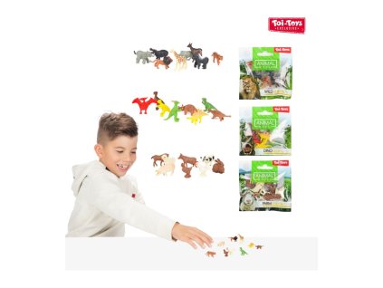 Zvířátko mini plast 2-3cm 3 druhy v sáčku