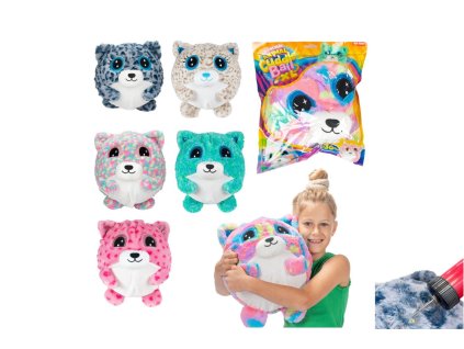 Míček zvířátko nafukovací plyš 30cm mix druhů v sáčku 12m+