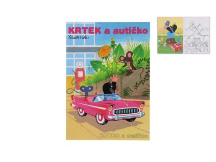Omalovánky Krtek a autíčko A4