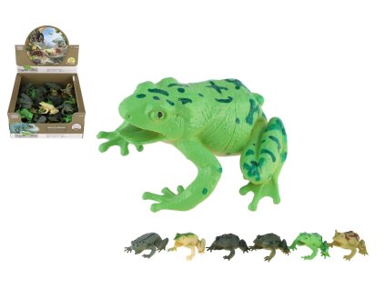 Žába plast 7x7cm mix druhů 36ks v boxu