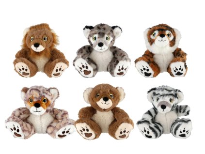 Zvířátko sedící plyšové 14x16cm 6 druhů