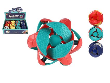 Míček měnící barvu po vyhození vzhůru plast 8cm 3 barvy 12ks v boxu