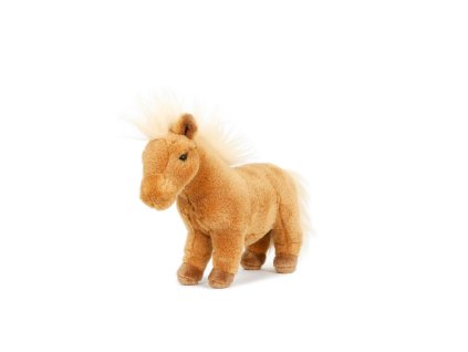 Poník/Kůň plyš 23cm plněný kuličkami hnědý 0m+