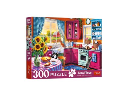 Puzzle Ráno v kuchyni 300dílků 60x40cm v krabici 34x26x5cm