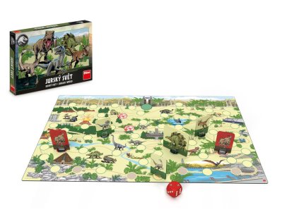 Jurský svět společenská hra v krabici 33x23x3,5cm
