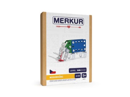 Stavebnice MERKUR Nosorožec mini 49ks v krabici 13x18,5x3cm