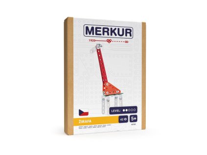 Stavebnice MERKUR Žirafa mini 42ks v krabici 13x18,5x3cm
