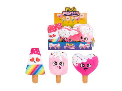 Zmrzlina/nanuk plyš 16cm 3 druhy 12ks v boxu 2m+