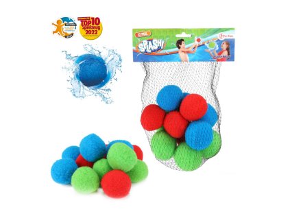 Vodní bomby 12ks látka 5cm v síťce