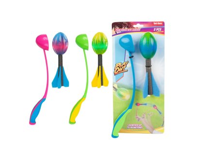 Šipka házecí pěnová + startér 19cm 3 barvy na kartě