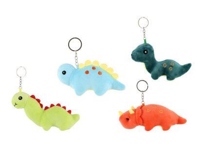 Přívěsek dinosaurus plyšový 15-18 cm 4 druhy
