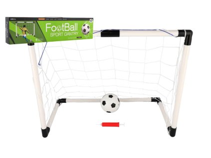Fotbalová branka 70x56x37cm s míčkem a pumpičkou v krabici 51x13x7,5cm